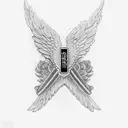 rolls royce wings logo tattoo design idea