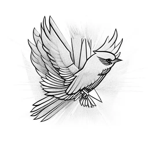 The Bird of the Hermes is my name, eating my wings to make me tame tattoo design idea