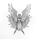 The Bird of the Hermes is my name, eating my wings to make me tame tattoo design idea