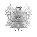 The Bird of the Hermes is my name, eating my wings to make me tame tattoo design idea