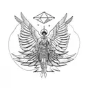 The Bird of the Hermes is my name, eating my wings to make me tame tattoo design idea