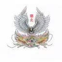 The Bird of the Hermes is my name, eating my wings to make me tame tattoo design idea