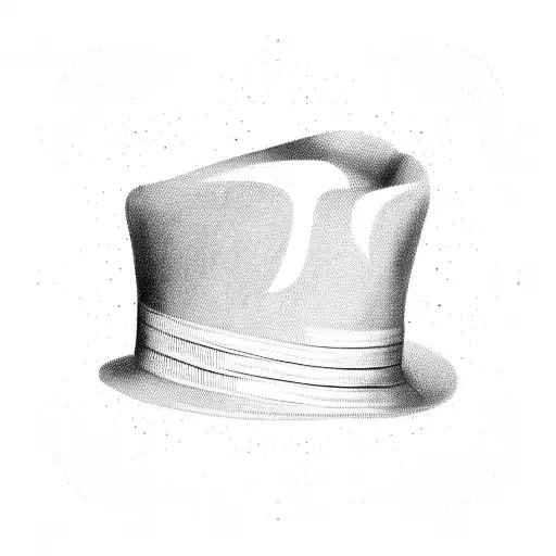 A minimalist design of a fork and knife crossed over a chef's hat, symbolizing the fusion of cooking and creativity tattoo design idea