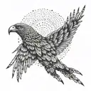 Freedom, independence, away from the crowd and people, longing for solitude tattoo design idea