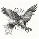 Freedom, independence, away from the crowd and people, longing for solitude tattoo design idea