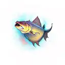 a catfish tattoo design idea