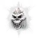 evil scarecrow tattoo design idea