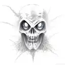 evil scarecrow tattoo design idea