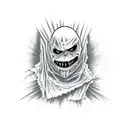 evil scarecrow tattoo design idea