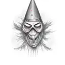 evil scarecrow tattoo design idea