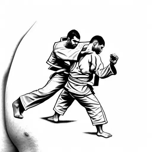 judo tattoo design idea