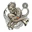 slave libarated tattoo design idea