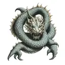 Jörmungandr tattoo design idea