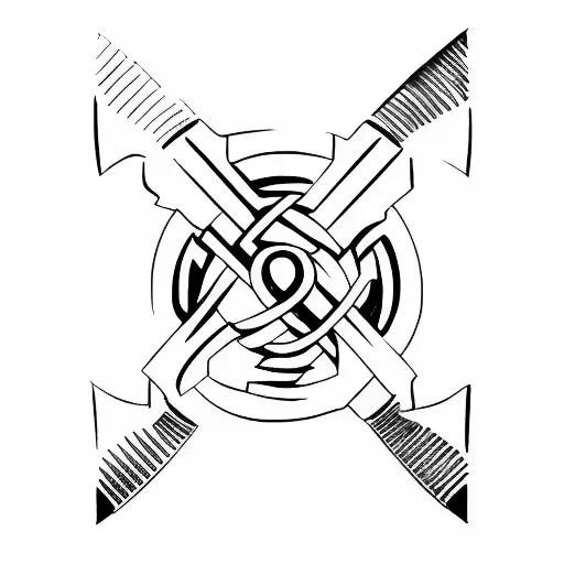 Symbol for strength  tattoo design idea