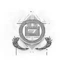 greek numbers coding a birthday tattoo design idea