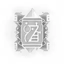 greek numbers coding a birthday tattoo design idea