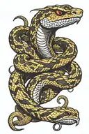 rattlesnake tattoo design idea