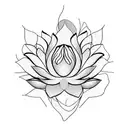 a lotus flower tattoo design idea