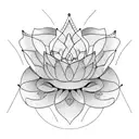 a lotus flower tattoo design idea