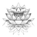 a lotus flower tattoo design idea
