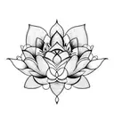 a lotus flower tattoo design idea
