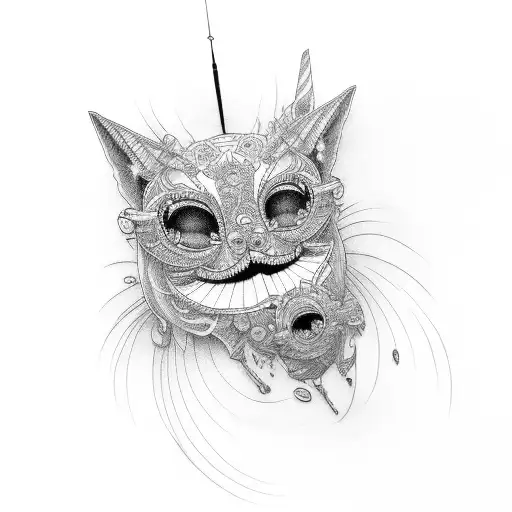 Mascara hacker tattoo design idea