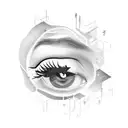 Mascara hacker tattoo design idea
