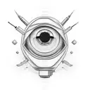 Mascara hacker tattoo design idea