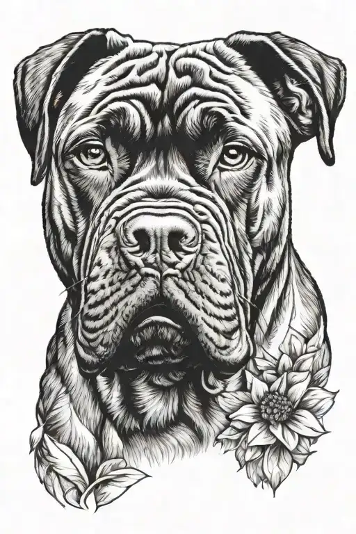 Cane Corso tattoo design idea