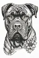 Cane Corso tattoo design idea