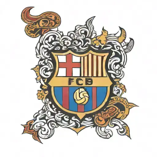 FC Barcelona tattoo design idea