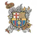 FC Barcelona tattoo design idea