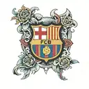 FC Barcelona tattoo design idea