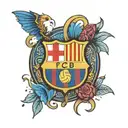 FC Barcelona tattoo design idea
