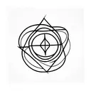 christian symbols with abstract design tattoo design idea