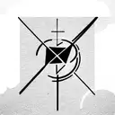 christian symbols with abstract design tattoo design idea