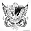 Phoenix tattoo design idea