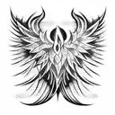 Phoenix tattoo design idea