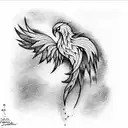 Phoenix tattoo design idea