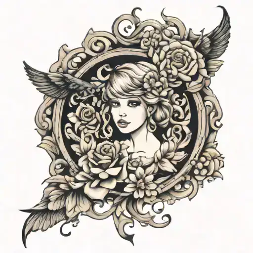 Taylor swift songs tattoo design idea