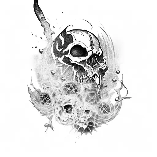 something gothic based on the game dishonored tattoo design idea