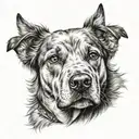 dog breed tattoo design idea