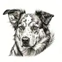 dog breed tattoo design idea