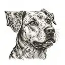dog breed tattoo design idea