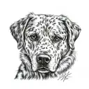 dog breed tattoo design idea