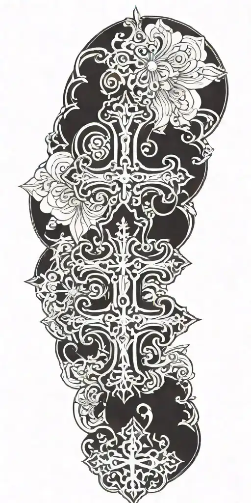 orthodox cross   tattoo design idea