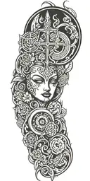 divinity  tattoo design idea