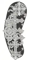 orthodox cross   tattoo design idea