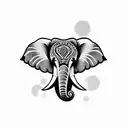 Elephant tattoo design idea