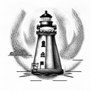 Lighthouse tattoo design idea